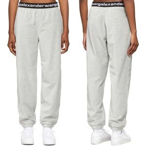 Alexander Wang Logo Waistband Corduroy Jogger Sweatpants